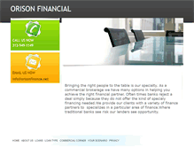 Tablet Screenshot of orisonfinance.net